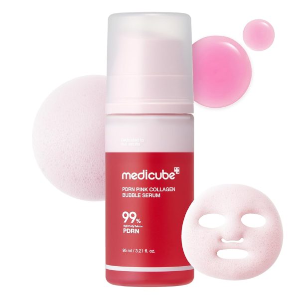 Medicube Pdrn Pink Sérum Bulle de Collagène Rose Hydratant et Illuminatrice 95 ml