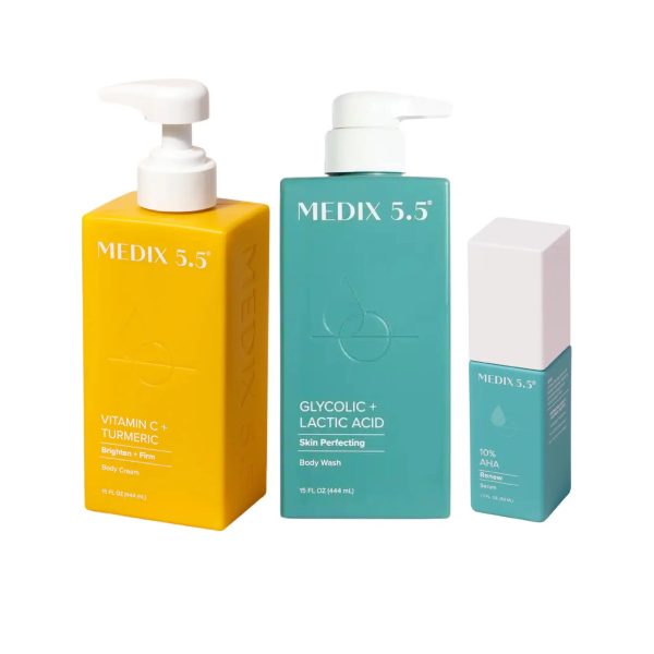 Medix 5.5 Trio Glow Up pour Peau Lumineune Lait + Gel Douche + Sérum