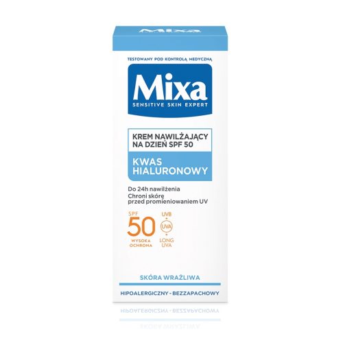 Mixa Crème Hydratant + Protection Solaire Spf50 Acide Hyaluronique 50 ml