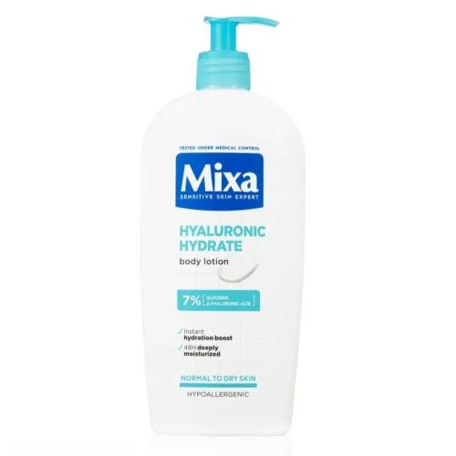 MIXA Hyalurogel lait corporel hydratant intense pour peaux sèches et sensibles 400 ml