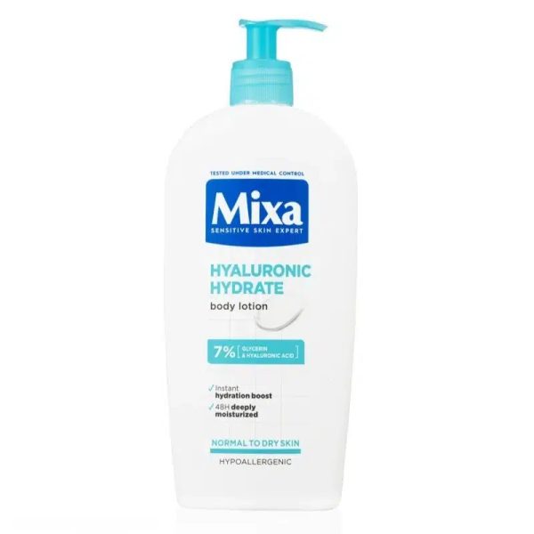 MIXA Hyalurogel lait corporel hydratant intense pour peaux sèches et sensibles 400 ml
