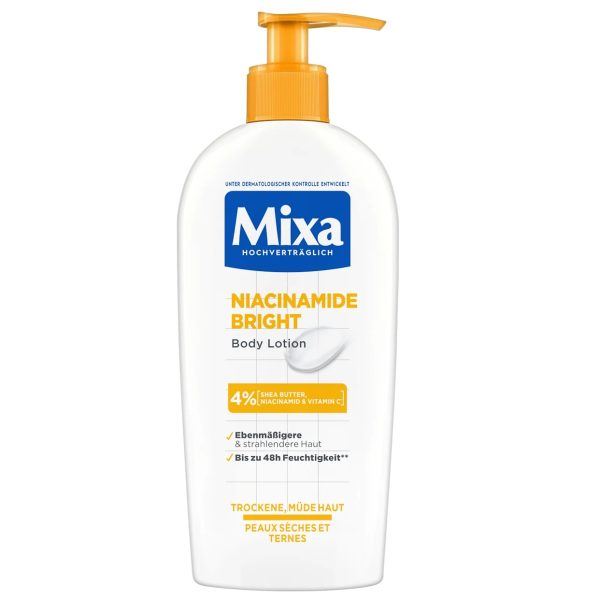 Mixa Lait Unifiant Corps Hydratant Raffermissant Niacinamide Bright 250 ml