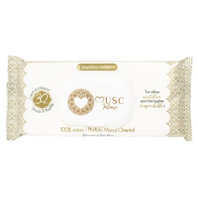 Musc Intime Lingettes Intimes Monoï Oriental 30 lingettes