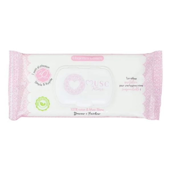 Musc Intime Musc Blanc L’irrésistible Lingettes Intime 30 unités