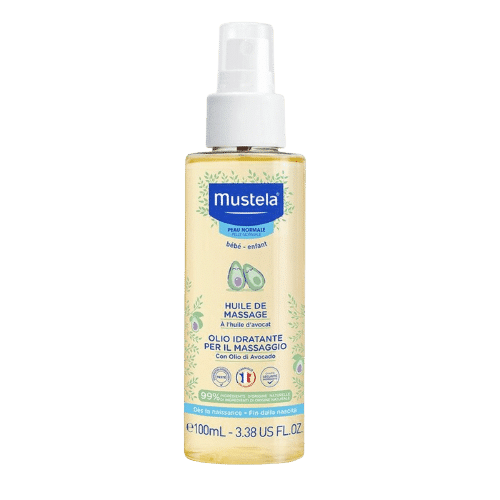 Mustela BÉBÉ Huile de Massage à l'Huile d'Avocat Peau Normale Spray 100 ml