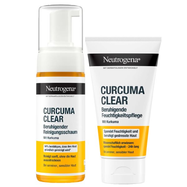 NEUTROGENA Pack Curcuma Mousse Nettoyante +Soins Anti Boutons