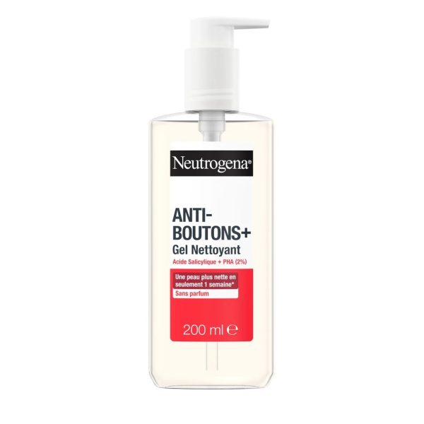 Neutrogena Gel Nettoyant Anti Boutons+ Sans Parfum 200ml