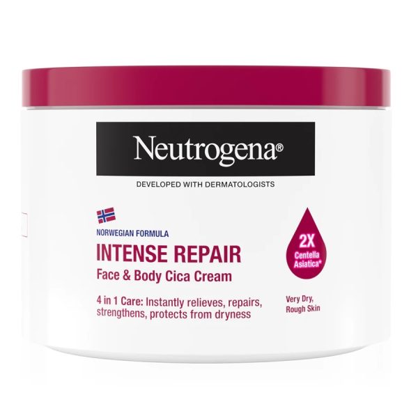 Neutrogena Intense Repair Cica Crème Corporelle Nourrissante Peaux Sèches 400ml