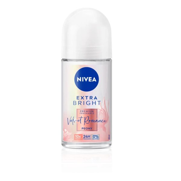 Nivea Parfum Roll On Extra Bright Velvet Romance Premium 50 ml