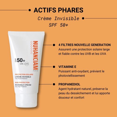 nuhanciam-creme-invisible-spf50-tres-haute-protection-dakar-universcosmetix Nuhanciam Crème Invisible Spf50+ Très Haute Protection Anti Taches 50 ml