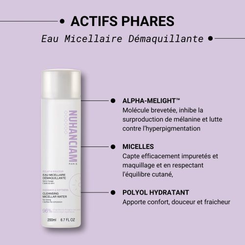 Nuhanciam Eau Micellaire Démaquillante Clarté du Teint 200 ml