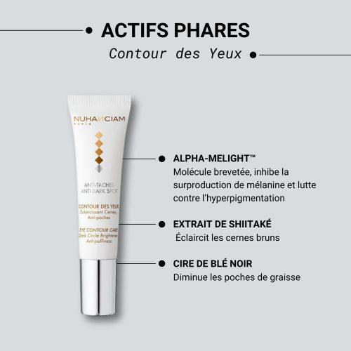 Nuhanciam Contour des Yeux Éclaircissant Cernes Anti-poches 15 ml