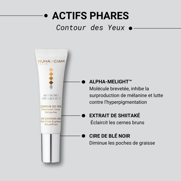 Nuhanciam Contour des Yeux Éclaircissant Cernes Anti-poches 15 ml