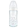 NUK First Choice Biberon en Verre Blanc 0-6 mois 240 ml 1 pièce