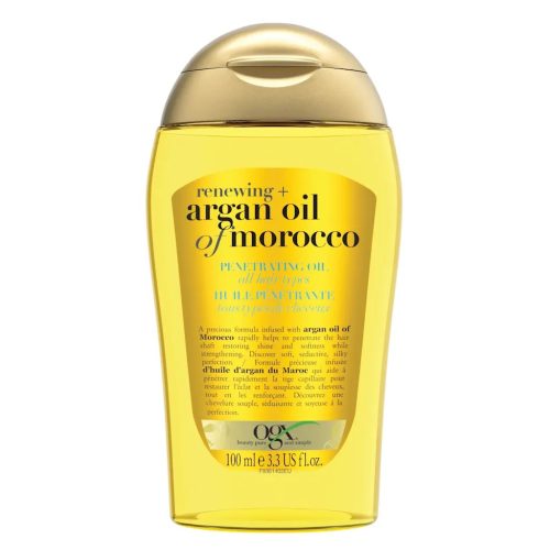 Ogx Huile d’Argan du Maroc Huile Pénétrante Régénérante et Réparatrice pour Tous Types de Cheveux 100 ml