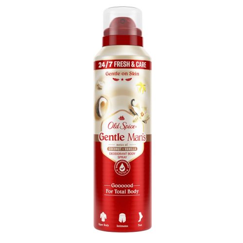 Old Spice Déodorant Brume Corporel Gentle Man's Noix de Coco et Vanille 140 ml