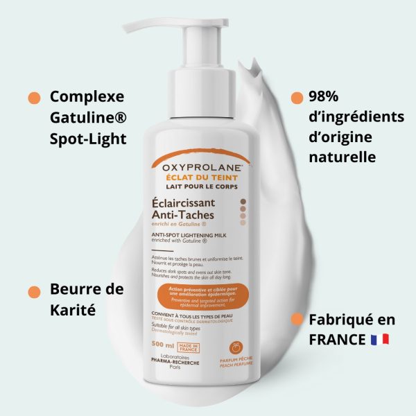 Oxyprolane Lait Éclaircissant Anti Taches Éclat du Teint 500ml