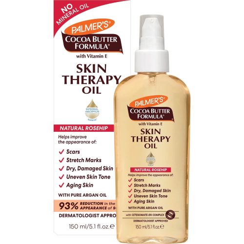 Palmers Skin Therapy Oil Huile Réparatrice au Beurre de Cacao et à la Rose Musquée avec Vitamine E 150ml