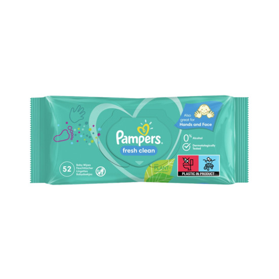 Pampers Fresh Clean Lingettes pour Bébés Paquet de 52 pièces
