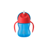 Philips Avent Tasse d'apprentissage à Paille 200 ml (Bleu/Rouge à partir de 9 mois)