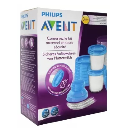 philips-avent-10-pots-de-conservation-de-lait-maternel-scf61810-dakar-universcosmetix Philips Avent 10 Pots de Conservation de Lait Maternel SCF618/10