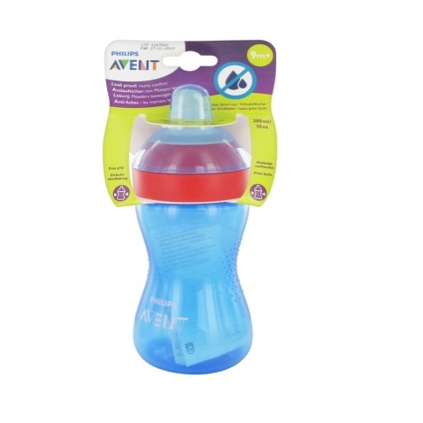 Philips Avent Tasse à Bec Souple 300 ml 9 Mois et Plus Couleur Bleu