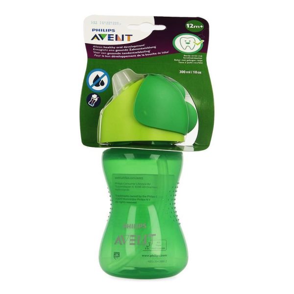 Philips Avent Gobelet à Paille pour Enfants de plus 12 mois Vert 300 ml
