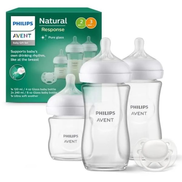 Philips Avent Natural Response Kit Nouveau-Né Biberons Verre SCD878/11