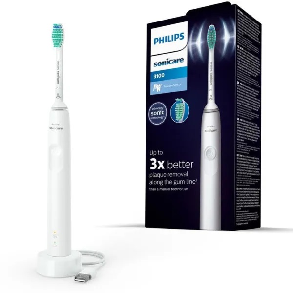 Philips Sonicare 3100 Series HX3671 Brosse à dent électrique Blanc