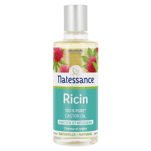 Natessance Huile de Ricin Fortifiante Cheveux Et Ongles 100ml