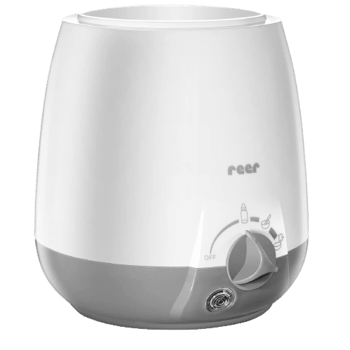 Reer Chauffe Biberons et Bocaux avec Fonction de Maintien au Chaud Blanc/Gris 1 Pièce