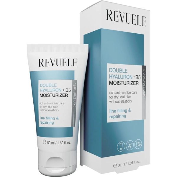 Revuele Double Hyaluron+ B5 Moisturizer Soin Hydratant Visage Anti Déshydratation 50 ml