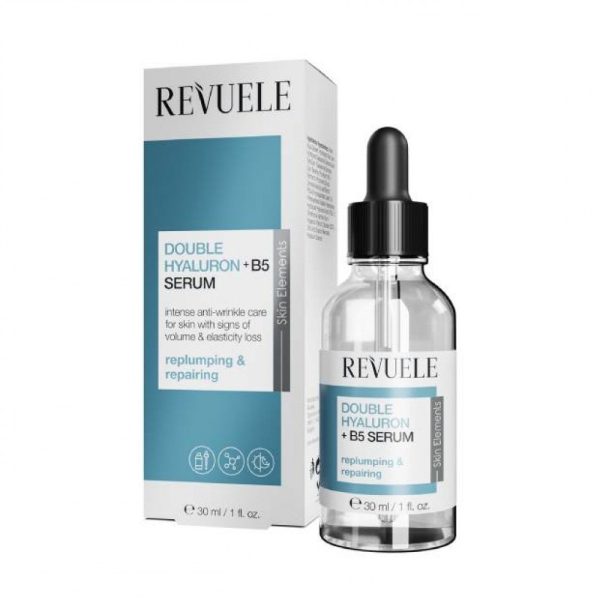 Revuele Double Hyaluron+ B5 Sérum Hydratant Anti Rides à l’Acide Hyaluronique et Vitamine B5 30 ml