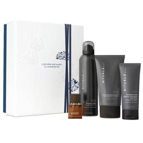 Rituals Rituals Homme Coffret Cadeau EDP 15ml+Mousse De Douche 200ml+Gommage pour le visage 125ml+Shampooing Fortifiant A La Caféine 70ml