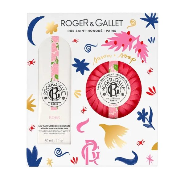 Roger et Gallet Rose Coffret Eau Parfumée Bienfaisante 30ml plus Savon 100g