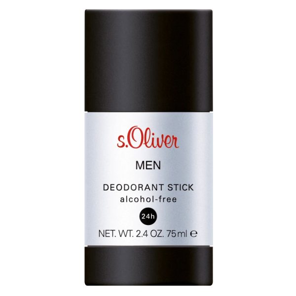 S Oliver Déodorant Format Stick Men sans Alcool Peau Sensible 75 ml