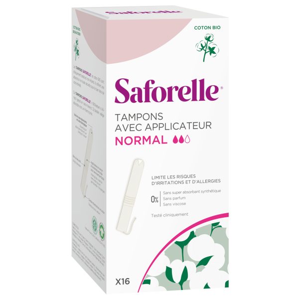 Saforelle 16 Tampons Normal avec Applicateur