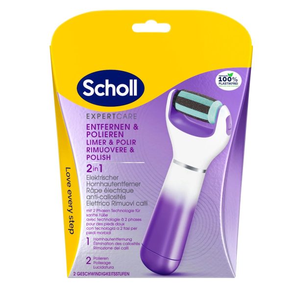 Dr. Scholl Expert Care Râpe Électrique 2 en 1 Exfoliante et Lissante 1 Pièce