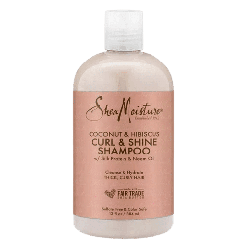 Shea Moisture Shampoing Curl And Shine à la Noix de Coco et à l'Hibiscus 384 ml