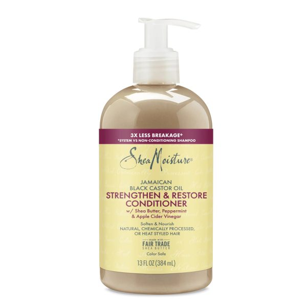 Shea Moisture Après Shampoing Revitalisant à l'Huile de Ricin 384 ml