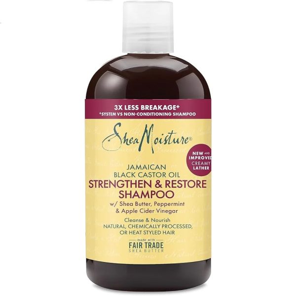 Shea Moisture Jamaican Black Castor Oil Shampoing à l'Huile de Ricin 384 ml