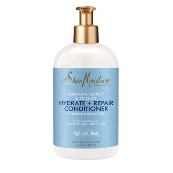 Shea Moisture Miel de Manuka et Yaourt Après-Shampoing Hydratant et Réparateur 384 ml