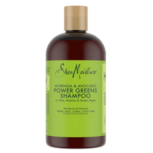 Shea Moisture Shampoing Moringa & Avocado Power Greens Hydratant Nourrisant 384 ml