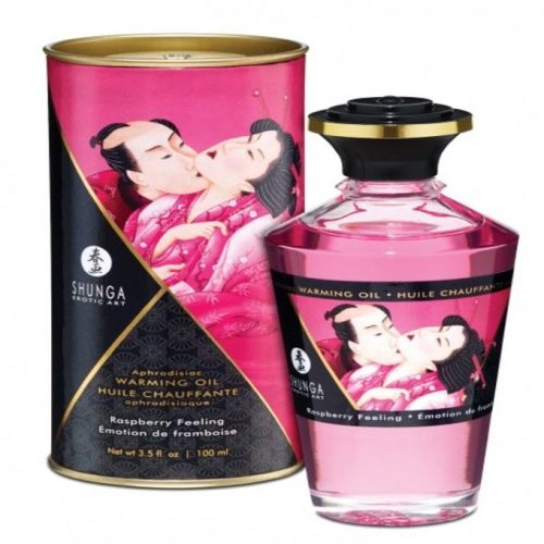 shunga-chauffant-fraise-1 Shunga Huile de massage Chauffante Fraise 100 ml