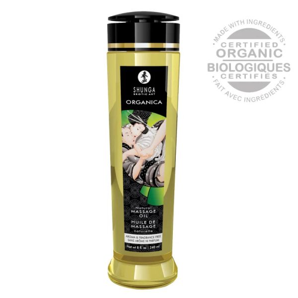 Shunga Huile de Massage Organique Sans Parfum 240ml