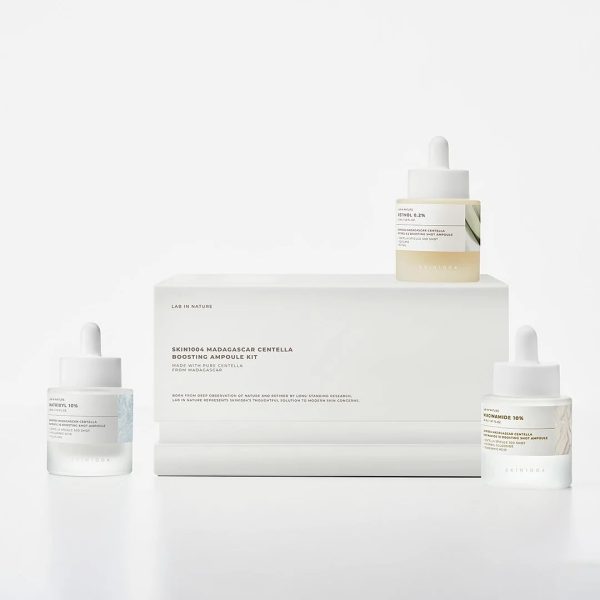 Skin1004 Coffret d'Ampoules pour Éclat et Anti Age à la Centella de Madagascar 3 pièces