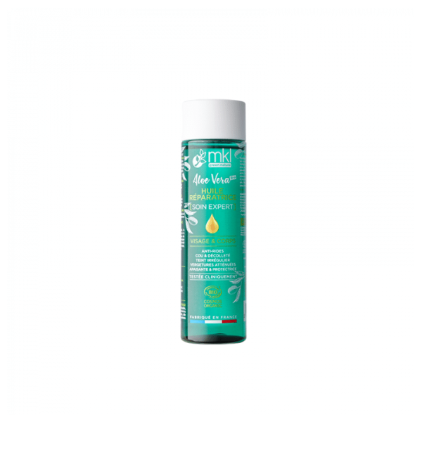 MKL Huile réparatrice certifiée BIO Aloe Vera Anti Vergitures & Unifiant 75ml