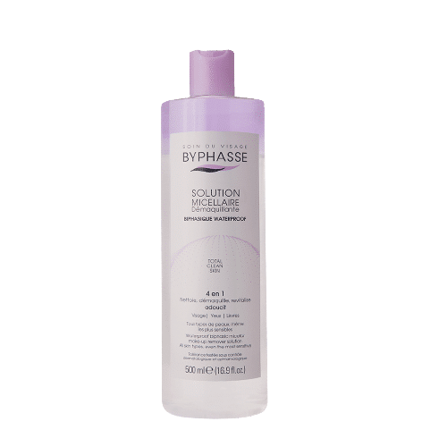 solucion-micelar-biphasique-waterproof-vegan Byphasse Total Clean SKIN Solution Micellaire Démaquillante Biphasique Waterproof 500 ml