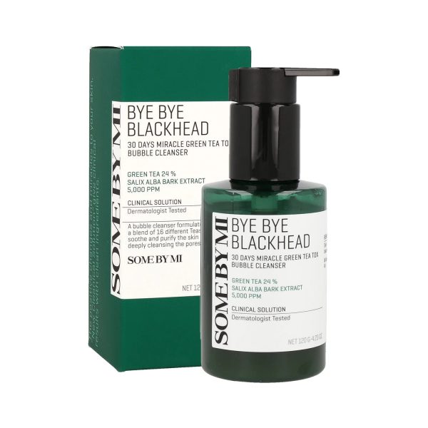 Some By Mi Nettoyant Thé Vert Miracle 30 Jours « Bye Bye Blackhead Miracle Green Tea Tox » 120g