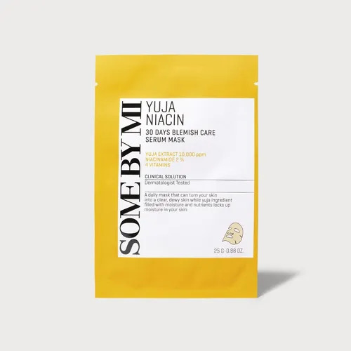 Some By Mi Yuja Niacin Blemish Care Masque Éclat Anti Imperfections 1 Pièce